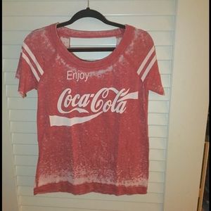CHASER Super soft Coca cola tee with cut out back