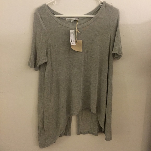 Foreign Exchange grey loose tee