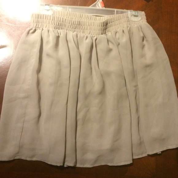 Tan Forever 21 Skirt