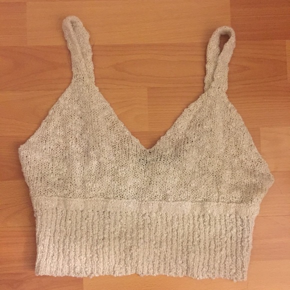 Foreign Exchange knit cropped top