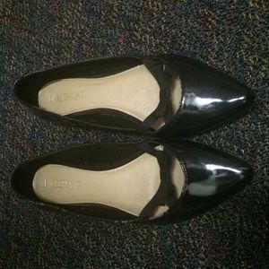 Lane Bryant brand flats with bow accent