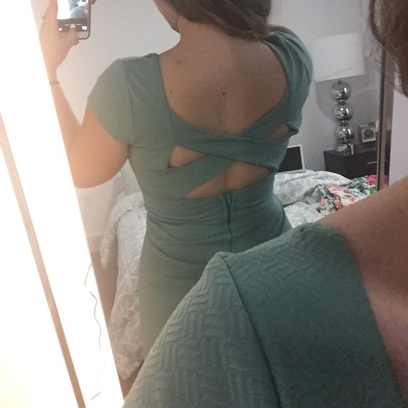 SALE Teal dress from Macy's (B Darlin) - Picture 2 of 3