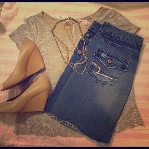 Denim skirt American Eagle