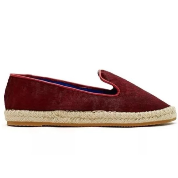 Jeffrey Campbell Shoes - NEW 8 Jeffrey Campbell Red/Maroon Pony Hair Flat