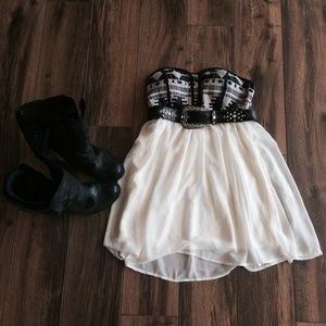 Strapless Tribal Dress by Daytrip