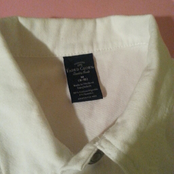 White Jean Jacket - Picture 2 of 3