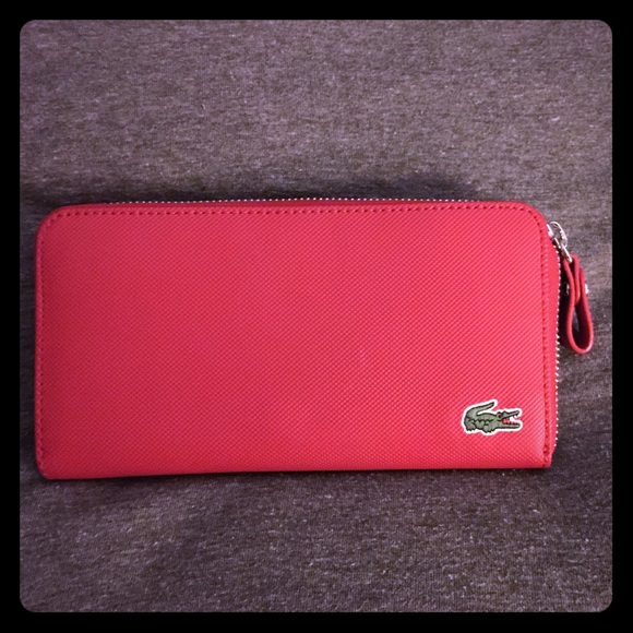 Lacoste wallet in red
