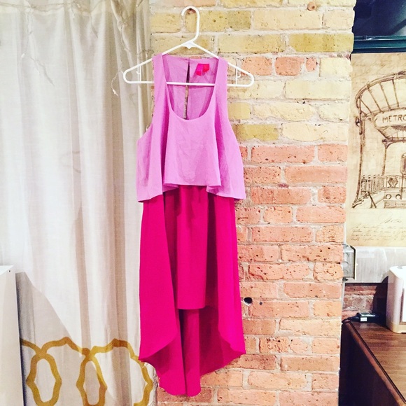 Forever 21 Pink Racerback HiLo Dress