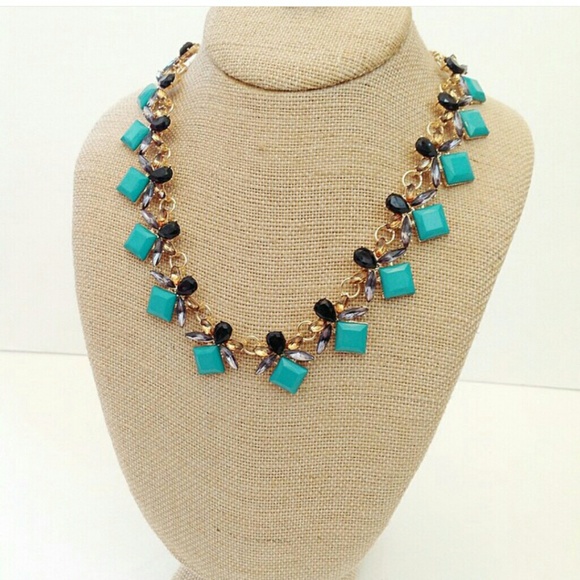 NEW Tiffany Blue jewel statement necklace - Picture 1 of 1