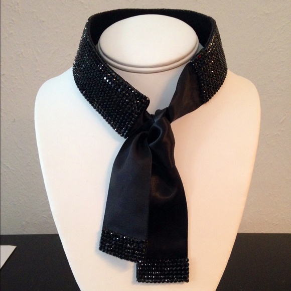 SOLD Alzerina Swarovski Crystal/Leather/Satin