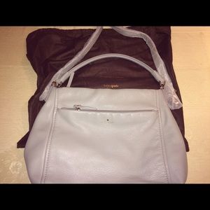 Kate Spade Cobble Hill Curtis hobo bag light gray