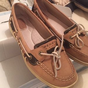 Cheetah print Sperrys