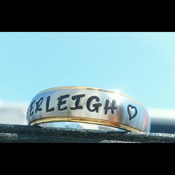Personalized Two tone ring