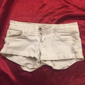White Abercrombie kids shorts