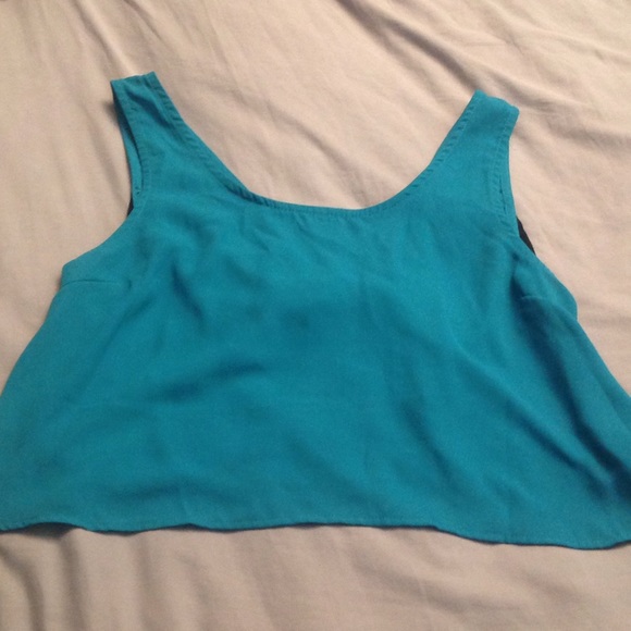 Turquoise crop top