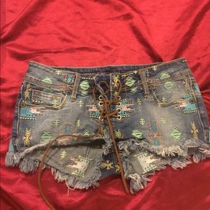 Tribal print shorts!