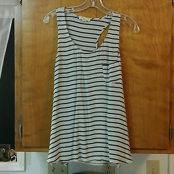 Striped flowy tank