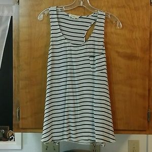 Striped flowy tank