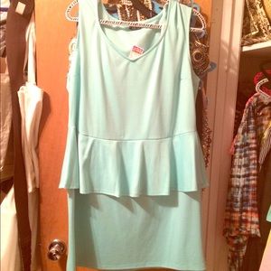 MINT DEB PEPLUM DRESS SZ 3x