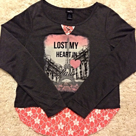 NWOT! Crochet trim sweatshirt