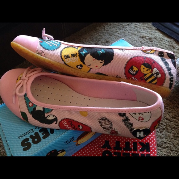 Harajuku lovers erocawa be mine ballet flats NIB 6 - Picture 3 of 3