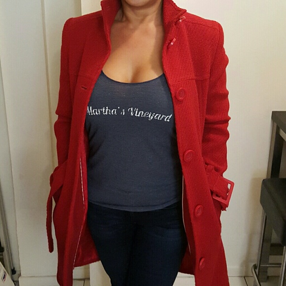 Red Winter coat - Picture 4 of 4