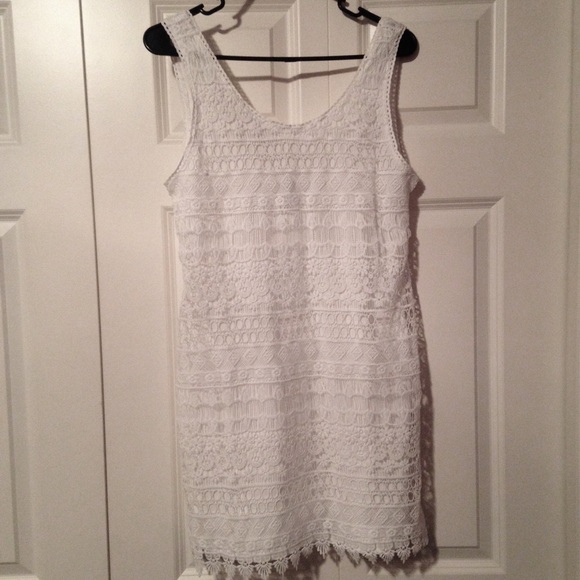 White Lace Mini-dress