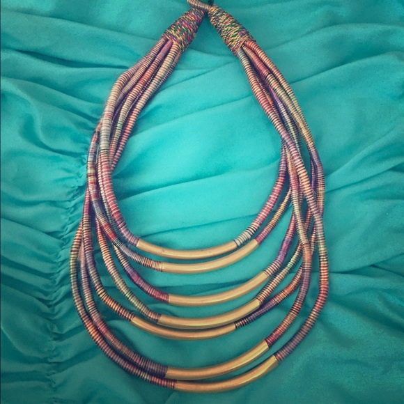 Unique multicolored necklace.