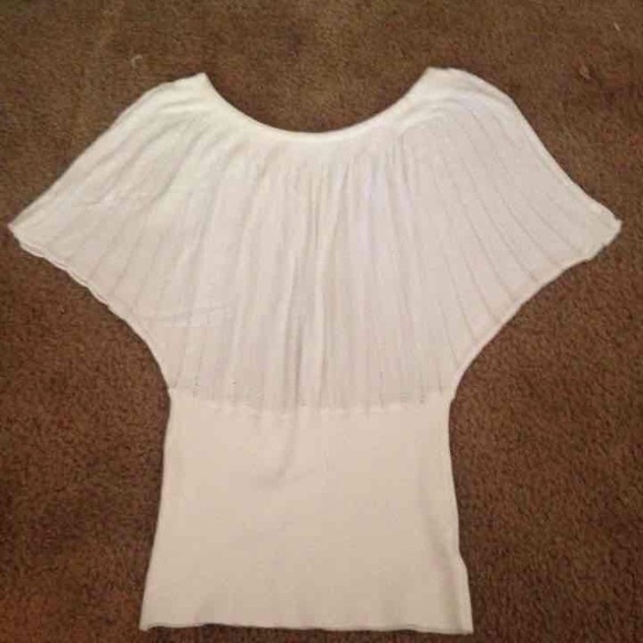 Forever 21 White crochet Knit top