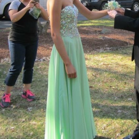 Mint Green Prom Dress