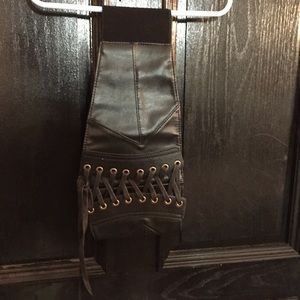 Black Corset-Style Belt