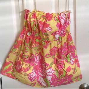 Strapless Lilly Pulitzer top