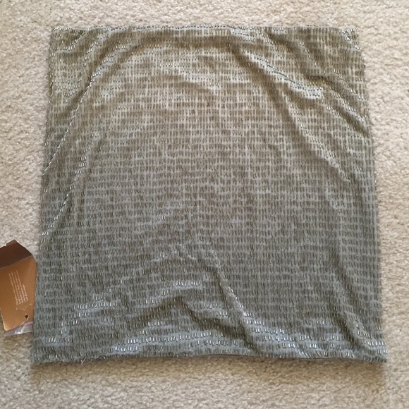 NEW pottery barn beaded ombré pillow case cover