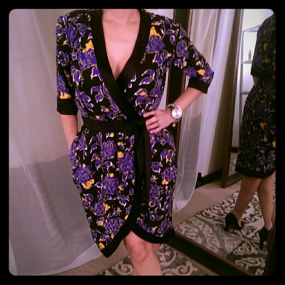 Vintage St Laurent Silk Kimono