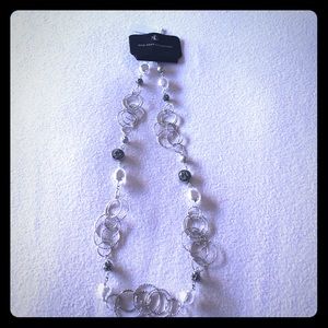 NY&CO long silver necklace