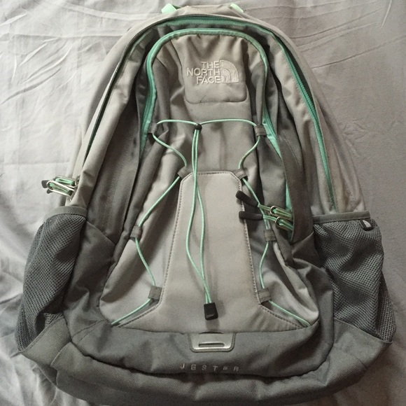 Gray & Mint The North Face Bookbag