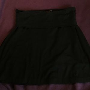 Black Fold Down Skirt