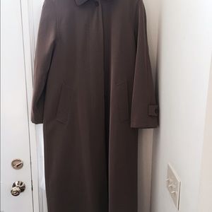 Women's raincoat light brown.