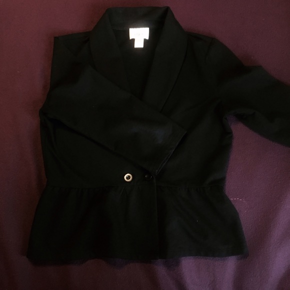 Black Peplum Blazer