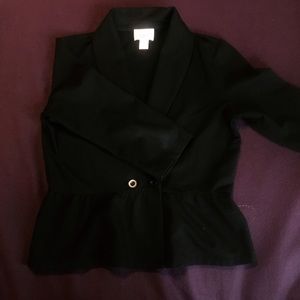 Black Peplum Blazer