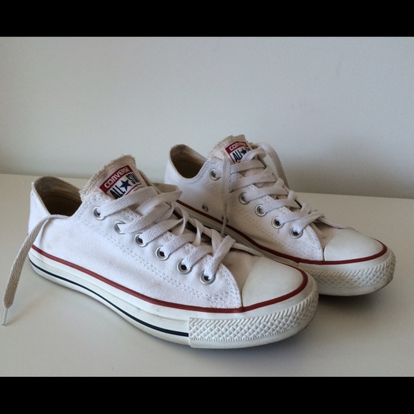 CONVERSE ALL STAR CHUCK TAYLOR WHITE, SZ 5.5M 7.5W