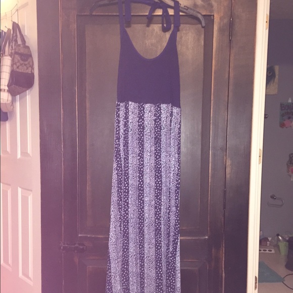 Navy floral maxi