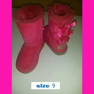 toddler (real) pink ugg boots with bows