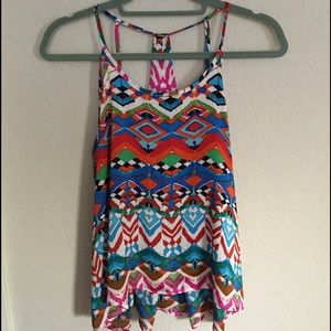 Aztec polyester medium top