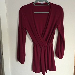 Wine colored romper