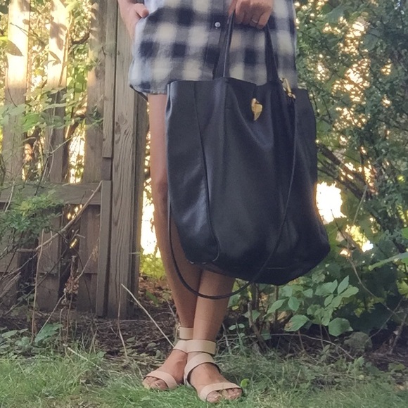 Rachel Zoe black leather