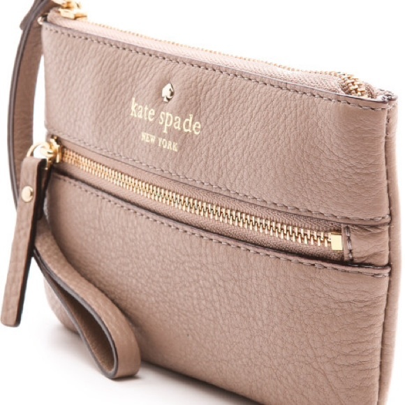Beige Bee Kate Spade wristlet