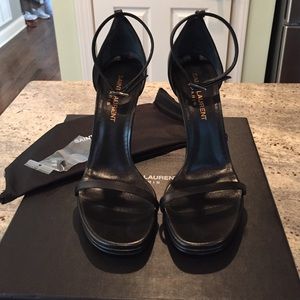 Saint Laurent Classic Jane Ankle Strap Sandal