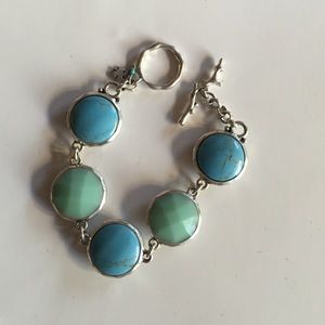 Colored stone bracelet