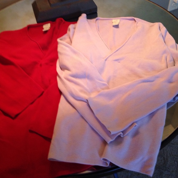 J Jill cotton sweaters - great weight for fall